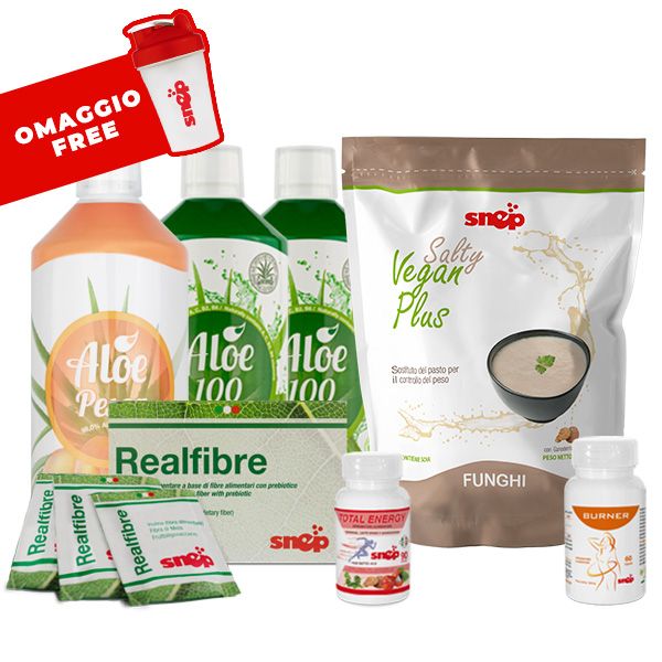 PROGRAMA FIT9 - ALOE MELOCOTÓN + ALOE 100% ORGÁNICO E PLUS SALADO VEGANO SABOR SETAS