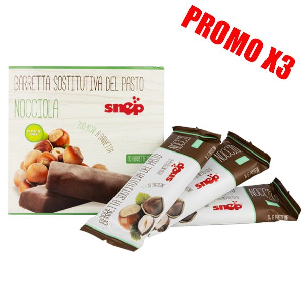 BARRA SUSTITUTIVA DE COMIDA DE AVELLANA PROMO 3X