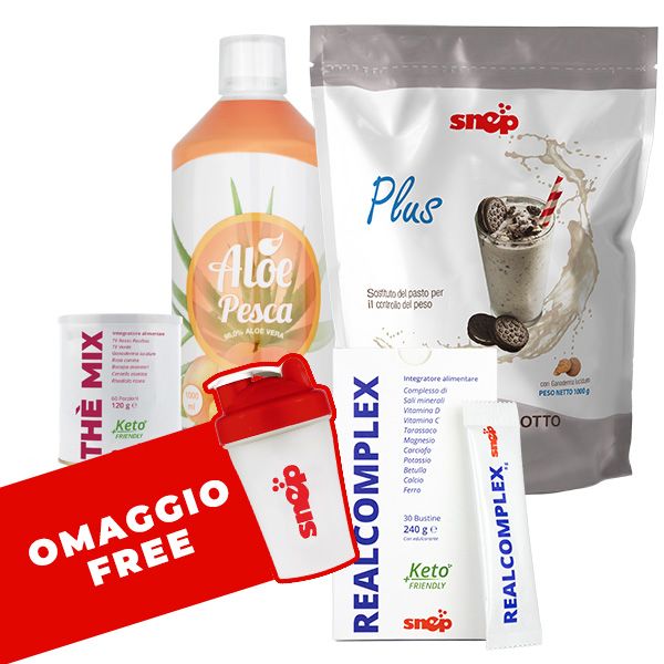 PROGRAMMA DETOX CREMA E BISCOTTO- ALOE PESCA